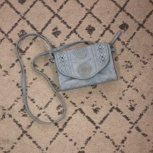 Light blue shoulder bag